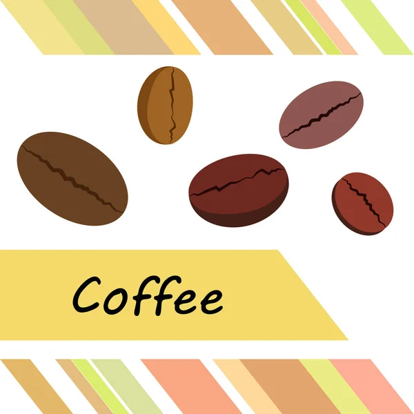 Coffee Bean Coffee Grinder Design Elements Cafe Vector Background — Stock Photo, Image
