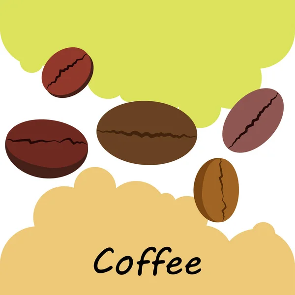 Koffieboon Koffiemolen Design Elementen Voor Een Café Vectorachtergrond — Stockfoto