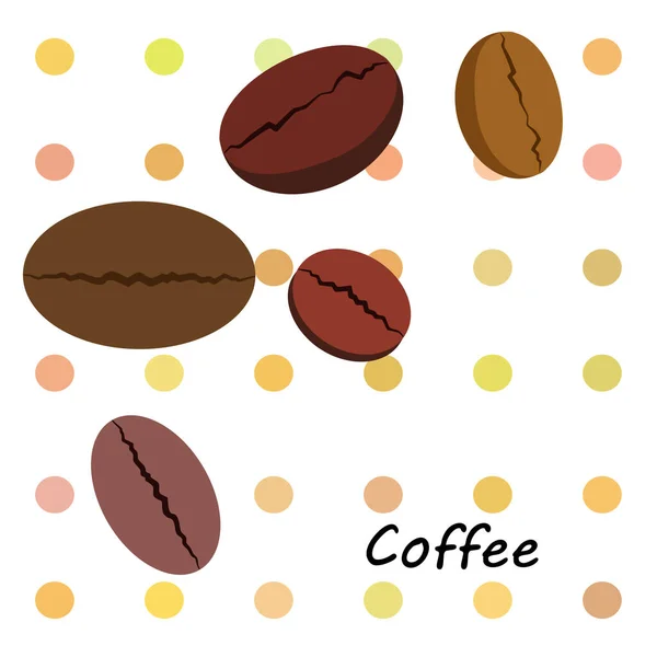 Coffee Grains Drinks Menu Restaurant Vector Background — Stock Photo, Image