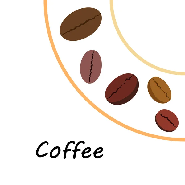 Koffieboon Koffiemolen Design Elementen Voor Een Café Vectorachtergrond — Stockfoto