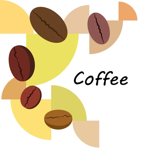 Coffee Bean Coffee Grinder Design Elements Cafe Vector Background — Stock Photo, Image