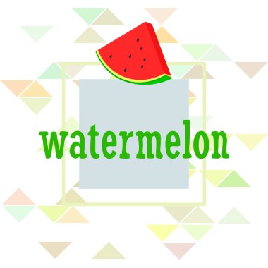 Karpuz. Banner sulu olgun karpuz dilimleri. Yaz zamanı..