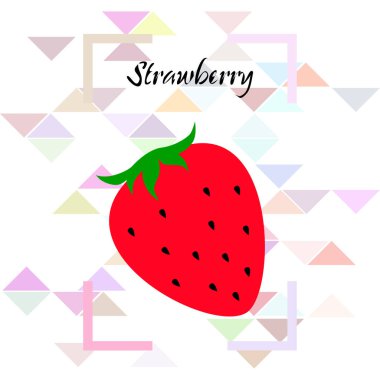 Gıda uygulamaları ve web siteleri için bahçe çileği veya çilek düz renk vektör simgesi