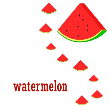 Karpuz. Banner sulu olgun karpuz dilimleri. Yaz zamanı..