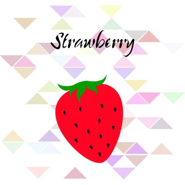 Gıda uygulamaları ve web siteleri için bahçe çileği veya çilek düz renk vektör simgesi