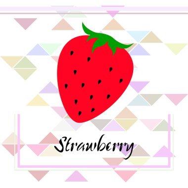 Gıda uygulamaları ve web siteleri için bahçe çileği veya çilek düz renk vektör simgesi