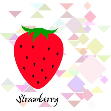 Gıda uygulamaları ve web siteleri için bahçe çileği veya çilek düz renk vektör simgesi