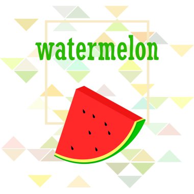 Karpuz. Banner sulu olgun karpuz dilimleri. Yaz zamanı..