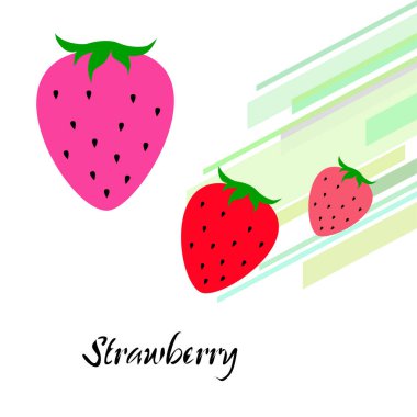 Gıda uygulamaları ve web siteleri için bahçe çileği veya çilek düz renk vektör simgesi