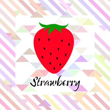 Gıda uygulamaları ve web siteleri için bahçe çileği veya çilek düz renk vektör simgesi