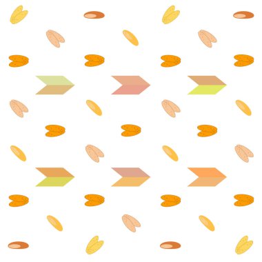 Ekmek, fırın ikonları, dilimlenmiş taze buğday ekmeği. Vektör arkaplanı.