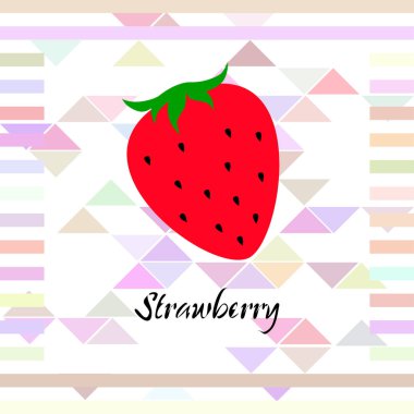 Gıda uygulamaları ve web siteleri için bahçe çileği veya çilek düz renk vektör simgesi