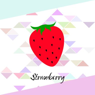 Gıda uygulamaları ve web siteleri için bahçe çileği veya çilek düz renk vektör simgesi