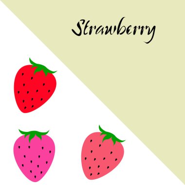 Gıda uygulamaları ve web siteleri için bahçe çileği veya çilek düz renk vektör simgesi