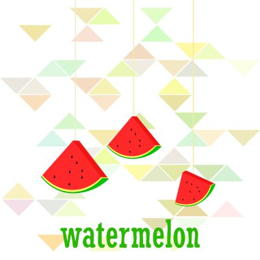 Karpuz. Banner sulu olgun karpuz dilimleri. Yaz zamanı..