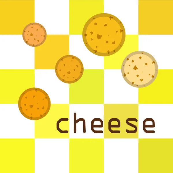 Vector Queso Fondo Queso Apetitoso Productos Lácteos — Vector de stock