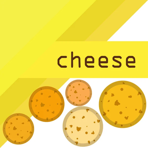 Vector Queso Fondo Queso Apetitoso Productos Lácteos — Archivo Imágenes Vectoriales