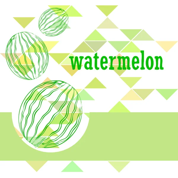 Wassermelone Banner Saftige Reife Wassermelonenscheiben Sommerzeit — Stockvektor