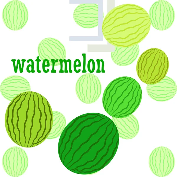 Wassermelone Banner Saftige Reife Wassermelonenscheiben Sommerzeit — Stockvektor