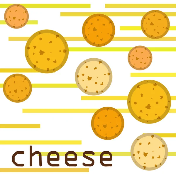 Sýrový Vektor Chutné Sýrové Pozadí Mléčný Výrobek — Stockový vektor