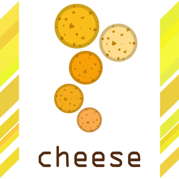 Vector Queso Fondo Queso Apetitoso Productos Lácteos — Archivo Imágenes Vectoriales