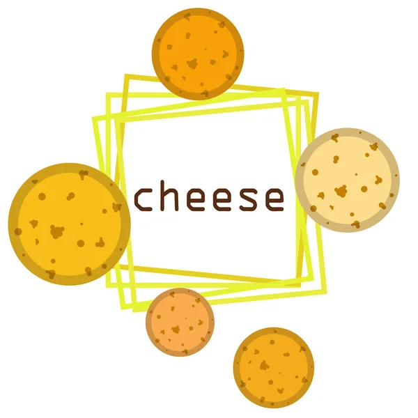 Peynir Vektörü Iştah Açıcı Peynir Arka Planı Süt Ürünü — Stok Vektör