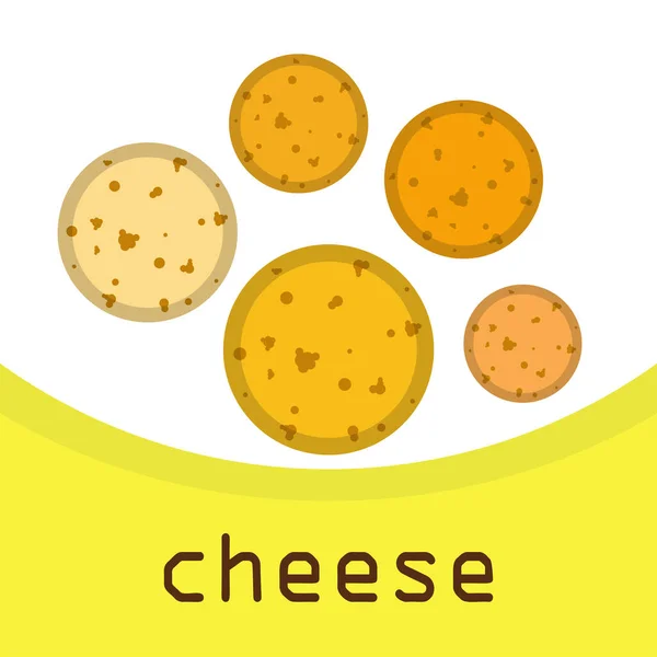 Vector Queso Fondo Queso Apetitoso Productos Lácteos — Archivo Imágenes Vectoriales