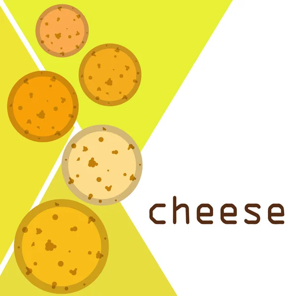 Vector Queso Fondo Queso Apetitoso Productos Lácteos — Archivo Imágenes Vectoriales