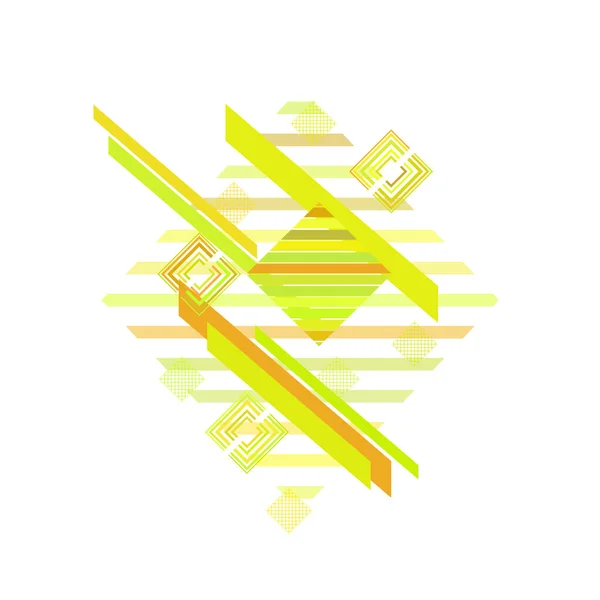 白い背景の黄色いロンバスベクトルイラスト — ストックベクタ