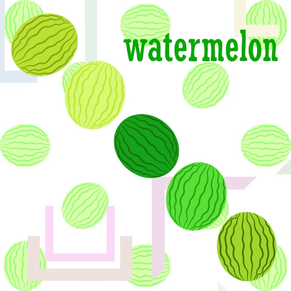 Wassermelone Banner Saftige Reife Wassermelonenscheiben Sommerzeit — Stockvektor