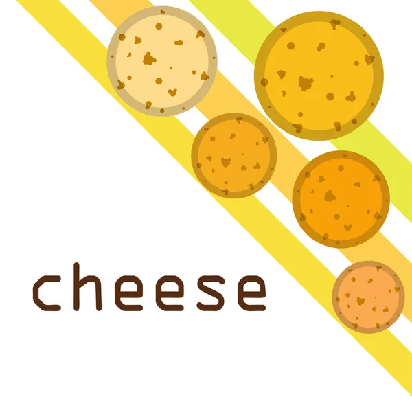 Vector Queso Fondo Queso Apetitoso Productos Lácteos — Vector de stock