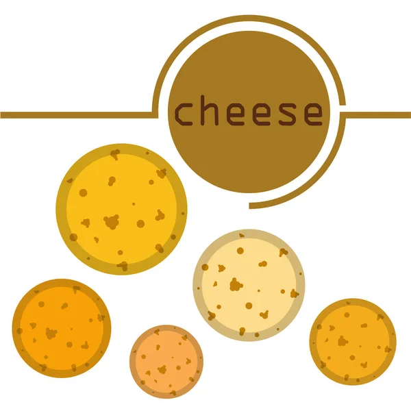 Vector Queso Fondo Queso Apetitoso Productos Lácteos — Vector de stock