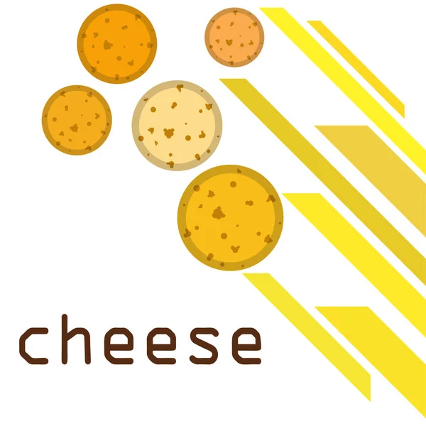 Vector Queso Fondo Queso Apetitoso Productos Lácteos — Archivo Imágenes Vectoriales