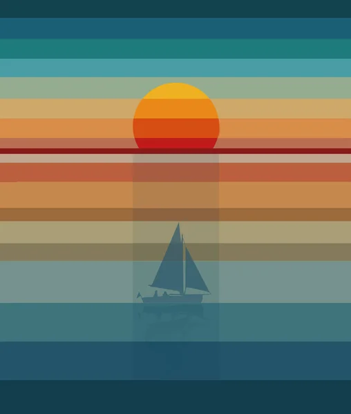Пастельні Кольорові Смуги Видно Цій Ілюстрації Заходу Сонця — стокове фото