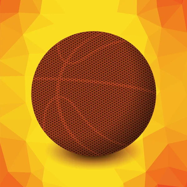 Icône orange basket-ball — Image vectorielle