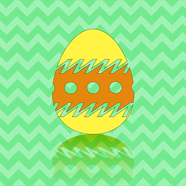 Silhouette colorata dell'uovo di Pasqua — Vettoriale Stock