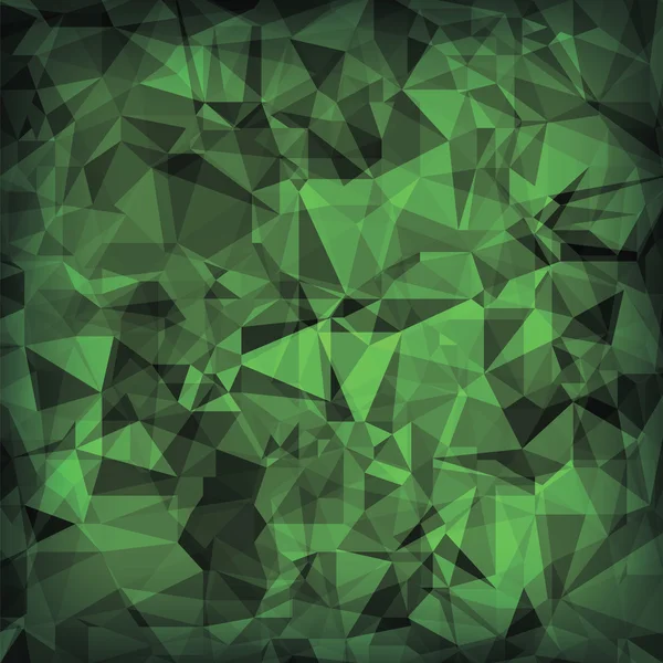 Grüner polygonaler Hintergrund — Stockvektor