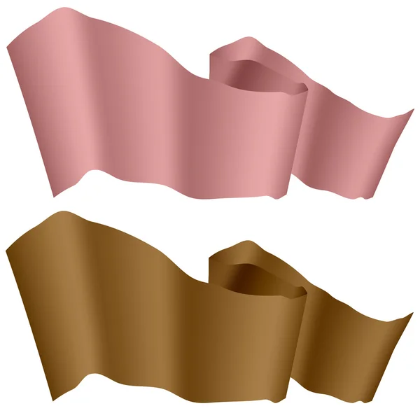 Pink og Brown bånd – Stock-vektor