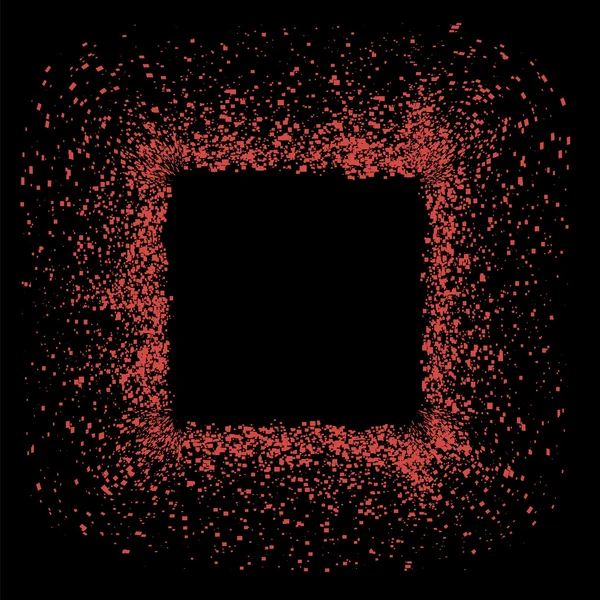 Roter quadratischer Rahmen — Stockvektor