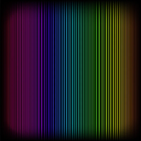 Ljus neon linjer bakgrund — Stock vektor