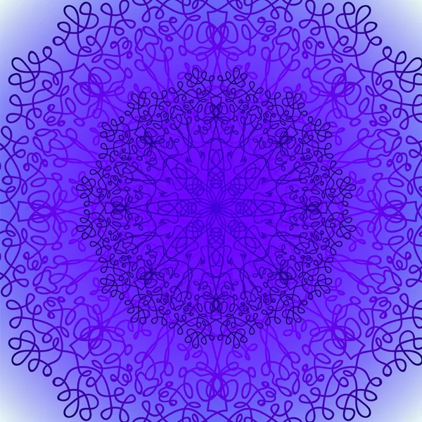 Ornamento de encaje de círculo, patrón geométrico redondo — Archivo Imágenes Vectoriales