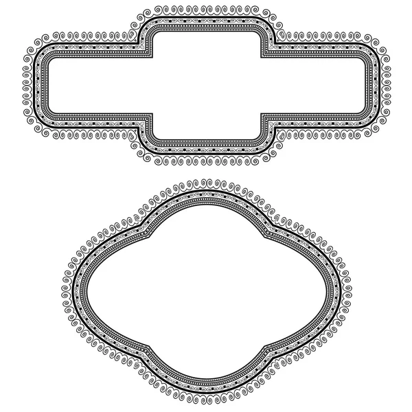 Ensemble de différents cadres vintage — Image vectorielle