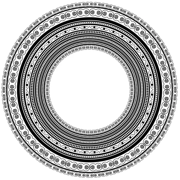 Circle Vintage Frame — Stock Vector