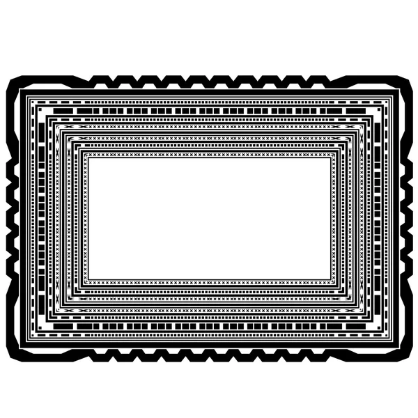 長方形の装飾的なフレーム — ストックベクタ