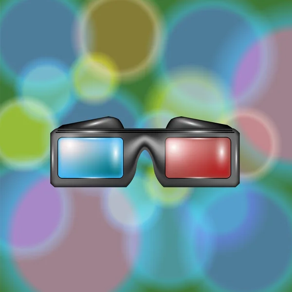 Szemüveg a filmnézés — Stock Vector