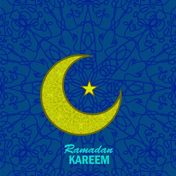 Ramadán saludos fondo . — Archivo Imágenes Vectoriales