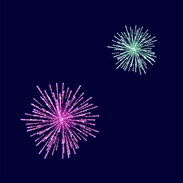 Fireworks Light up the Sky — Stock Vector