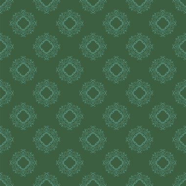Sorunsuz doku yeşil. Süs zemin.