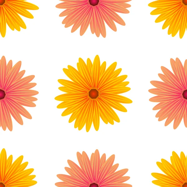 Весняні Рожеві Жовті Квіти Ізольовані — стоковий вектор