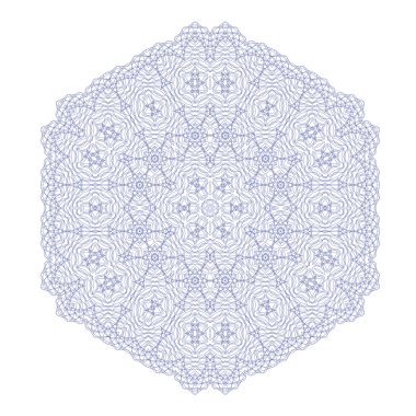 Geometrik desen yuvarlak daire dantel süs